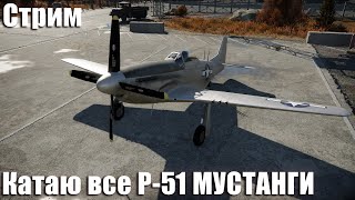 Стрим. Катаю все P-51 Мустанги.