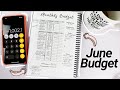 Budget With Me: June Monthly 2020 | Creating My Monthly Budget