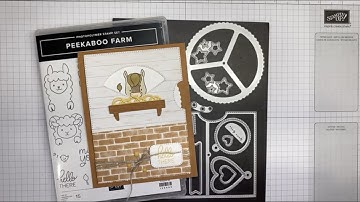 Stampin’ Up! Peekaboo Farm With Give It A Whirl Dies Card Tutorial