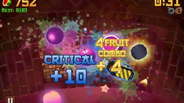 Fruit Ninja High Score - Arcade Mode 2068 Points