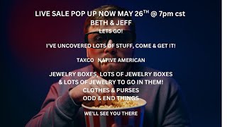 POP UP LET'S SELL SOME STUFF @7pm cst  #JEWELRYBOXES #JEWELRY #STERLING #SILVER #FAIRY LAMP #STUFF