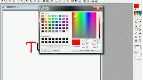 how to make different color text that glows on photofiltre