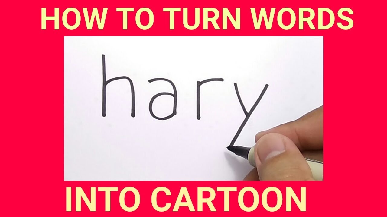 GANTENG Cara Menggambar HARRY POTTER Dengan Kata Harry How To