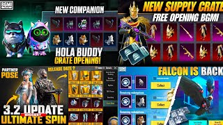 BGMI Hola Buddy Spin Crate Opening | Free Falcon BGMI | Supply Crate Opening| Next Mega Spin BGMI #1