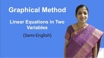 Graphical Method - Linear Equations in Two Variables (Semi-English)