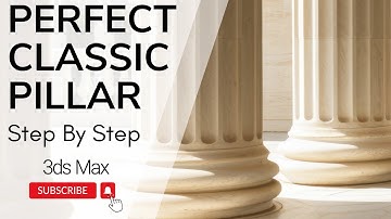 how to create an ancient classic Greek column in 3ds Max Step by step For beginners #3dsmax