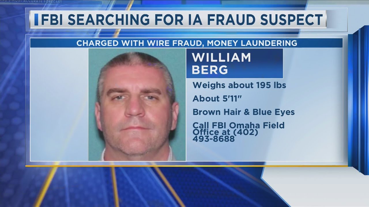 Fraud Iowa Code FBI Searching for Iowa Fraud Suspect - YouTube