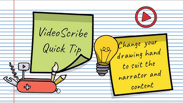 Quick VideoScribe Tip - Change the drawing hand to suit your narrator and content