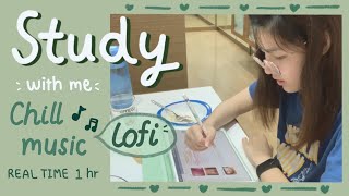 STUDY with ME (lofi music) เพลงอ่านหนังสือ Real time | #6 NoteworthyMF