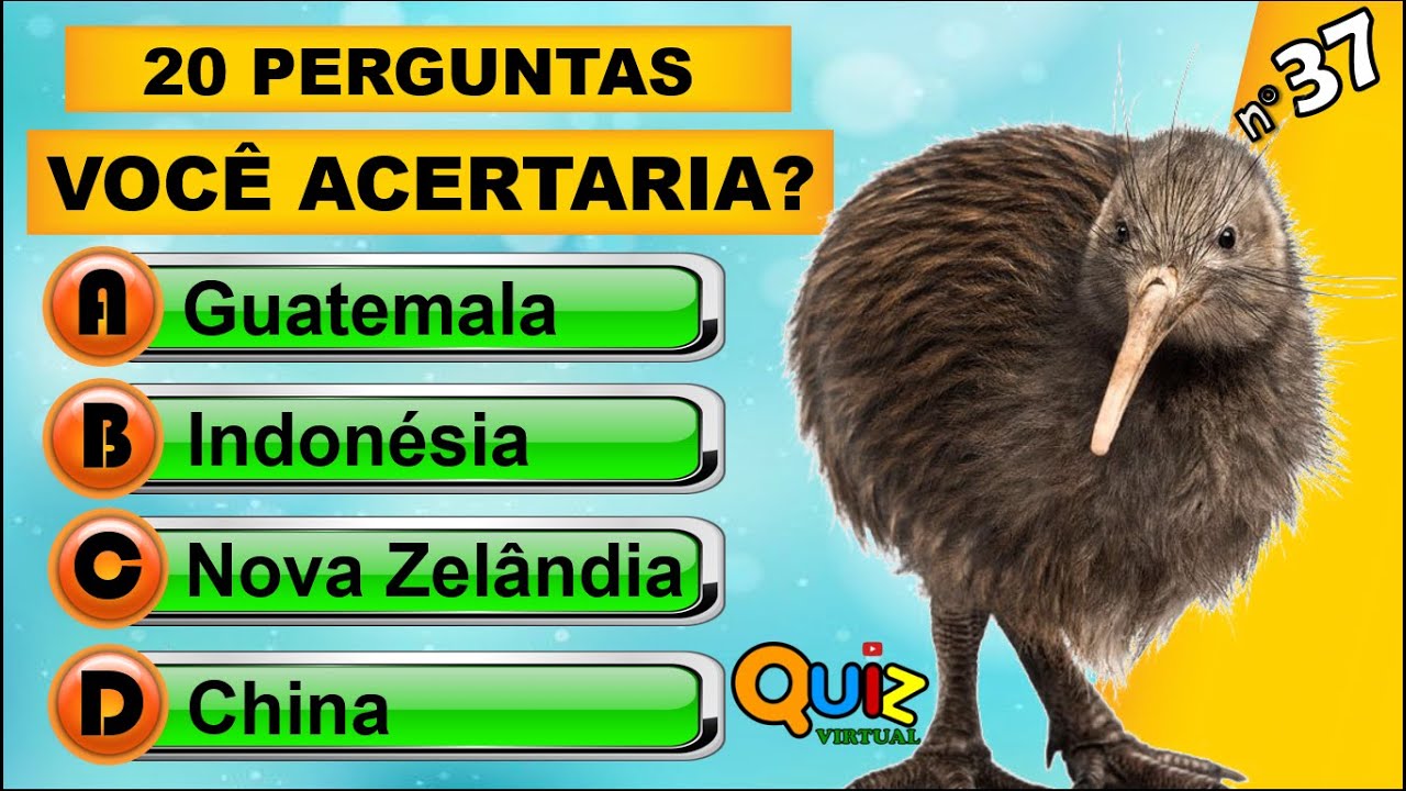 QUIZ 10 PERGUNTAS DE NIVEL FÁCIL - CONHECIMENTOS GERAIS