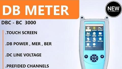 DB METER DBC 3000 TUTORIAL