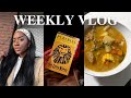 WEEKLY VLOG | broadway show, Jamaican chicken soup & curly bob tutorial| Octavia B