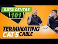 DATA CENTRE 101 | TERMINATING CAT 5 CABLE | ASH & PAV have a CRIMP-OFF!