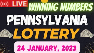 Pennsylvania Evening Lottery Draw Results - 24 Jan, 2023 - Pick 2 - Pick 3 - Pick 4 & 5 - Powerball