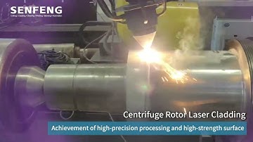 centrifuge rotor shaft by laser cladding