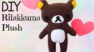 DIY Kawaii Rilakkuma Plush Teddy Bear Toy Sewing Tutorial- How To Make Stuffed Animal Soft Toy screenshot 5