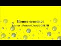 Bonne semence pasteur lionel joseph