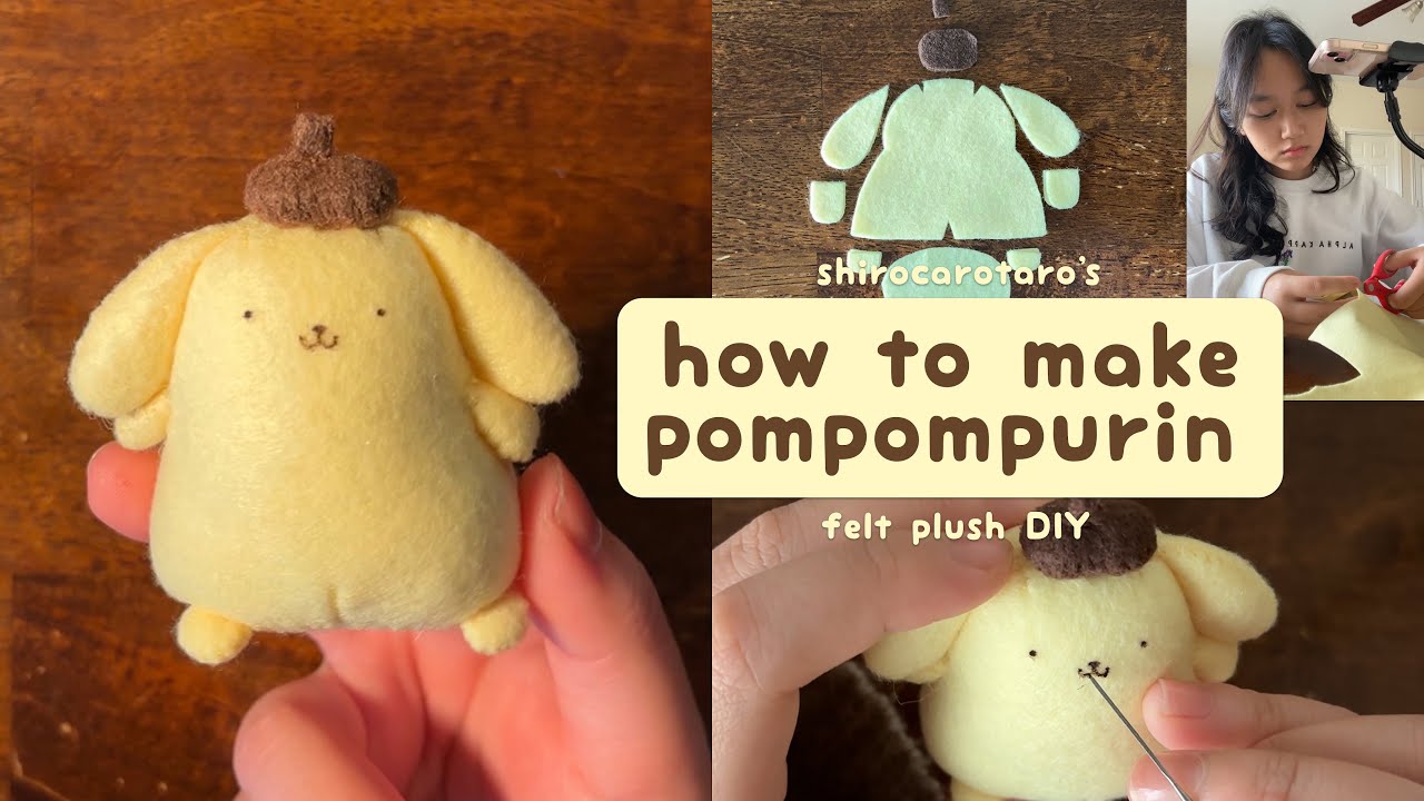 Pompompurin Felt Plush DIY | shirocarotaro 