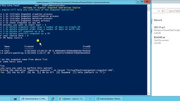 PowerCLI vCenter Snapshot Engine