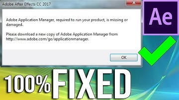 *FIXED* Adobe Application Manager Required To Run Your Product Is Missing Or Damaged ! ERROR [2018]