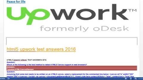 html5 upwork test answers -2016