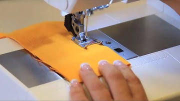 Watch the Pfaff Seam Guide Foot with IDT in action