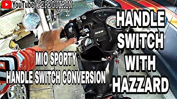 HANDLE SWITCH WITH HAZZARD | MIO SPORTY HANDLE SWITCH CONVERSION