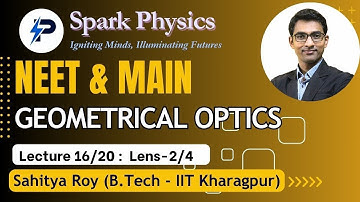 Geometrical Optics : Lec 16/20 | Spark Physics:Neet & Main Series| Class XII | Sahitya Roy(IIT KGP)