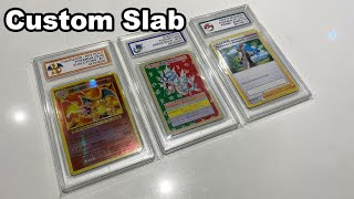 Custom DIY Slab holder for your Pokemon cards in PSA BGS CGC graded