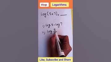Logarithms #class9 #short #mcqs #basicmaths #youtube #mathtricks