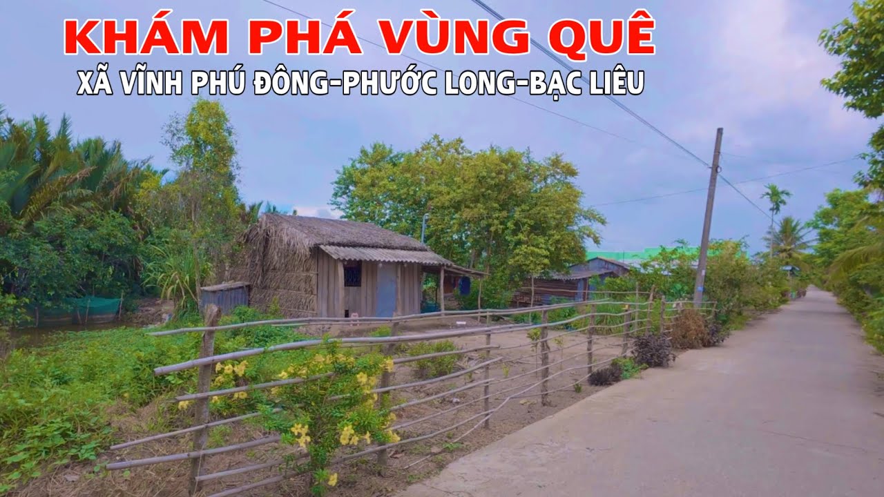 Khám Phá Vùng Quê Buổi Chiều Xã Vĩnh Phú Đông, Huyện Phước Long Tỉnh Bạc Liêu