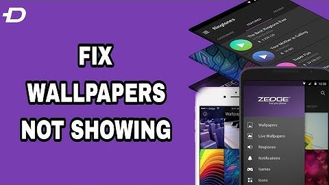 How To Fix And Solve Wallpapers Not Showing On Zedge App | Final Solution
