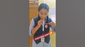 "CO₂ magic: Lime water turns milky! ✨ #Science#Chemistry #ScienceExperiment #LimeWaterTest