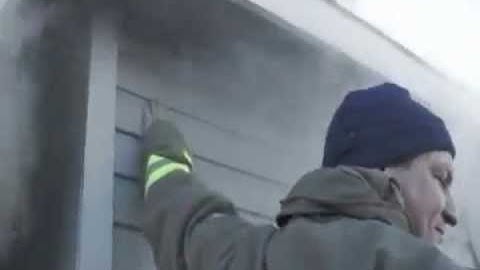 Titanwall SIP Interior / Exterior fire test. Take a look inside the structure we tried to burn down!