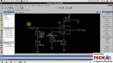 MENTOR GRAPHICS PYXIS : CS AMPLIFIER  2 Simulation