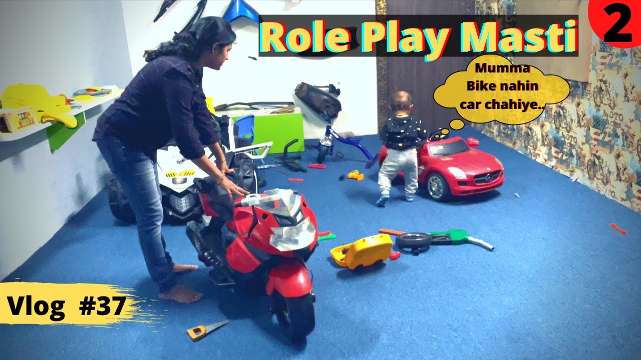 Role play Masti at kidzopia with  @Learn With Priyanshi  didi | Part 2 | Aaryansh Vlog - 37