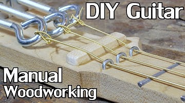 Extended Cut: Building a Cigar Box Guitar w/Hand Tools [No Dialogue] - NightHawkInLight