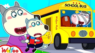 Don't Cry, Baby Wolfoo! - First Ride on the Bus - Baby Stories for Kids | Wolfoo Hub