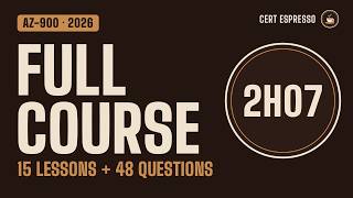 AZ-900 Full Course 2026: Microsoft Azure Fundamentals Exam Prep (15 Lessons, 48 Questions)