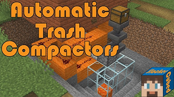 Automatic Trash Compactor Tutorial Including Safety Button (Minecraft Java Edition)
