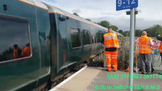 SN 377460 and a Broken Down Ex GWR 387174 Departing Haywards Heath 5A99 to Selhurst TMD 