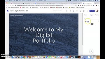 Creating Your Digital Portfolio Using Google Sites