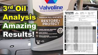 3rd Used Oil analysis AFTER Restore and Protect oil is the BEST Yet! High Wear Metals go Low!