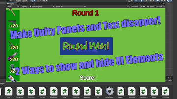Unity Game Programming - Making UI elements appear and disappear!