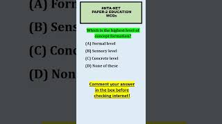#UGCNET #Education #Paper2 #MCQ #Shorts #NTA #NETPreparation # Viral #shortsfeed