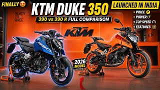 2026 New KTM Duke 350 Launched in India 🔥390 vs 390 R Full Comparison Price,Power,Top Speed,Features