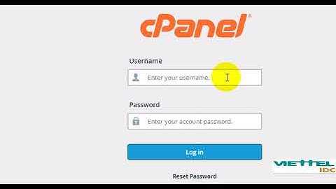Dich vu hosting  phần 1 hướng dẫn đăng nhập CPanel V3