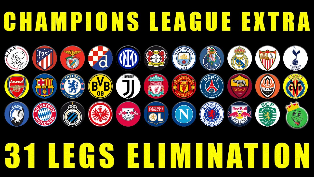 UEFA Champions League Extra Elimination Marble Race with 31 legs / Marble Race King