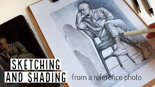 How To Draw From a reference photo  كيف ترسم من صورة مرجعية screenshot 2