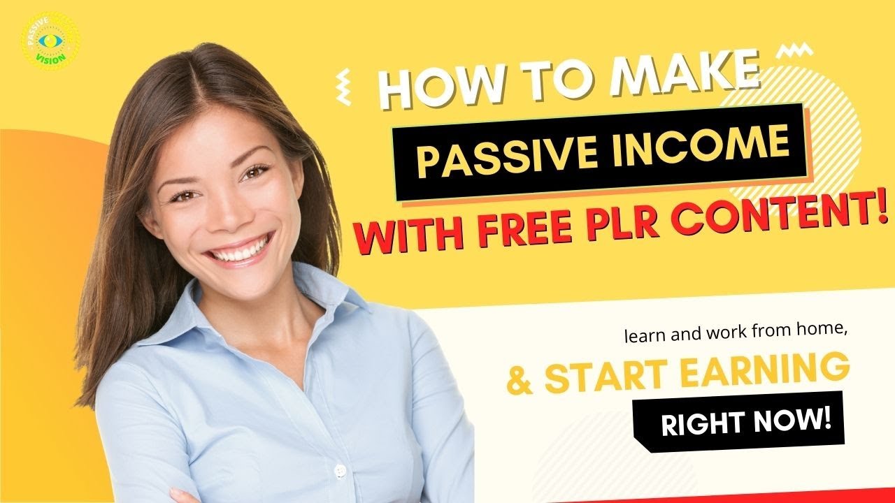 Make Passive Income With Free PLR Content - YouTube